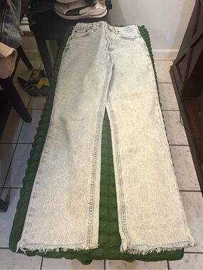 Zara Light Blue Wide Leg Jeans